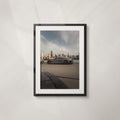 Apex: framed print of a grey hypercar against the Chicago skyline